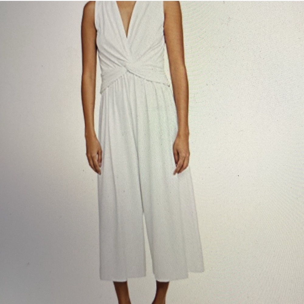 Susana Monaco White Wrap-Style Jumpsuit